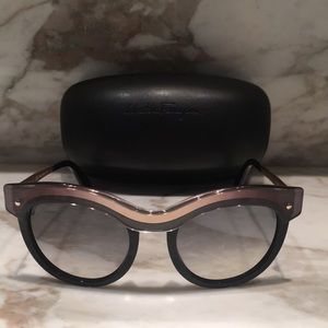Salvatore Ferragamo Black Sunglasses